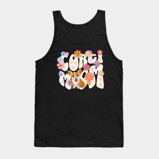 Cute Corgi Dog Mom Women Tank Top